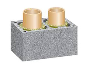 Комплект дымохода комбинированный Шидель Уни фото 1